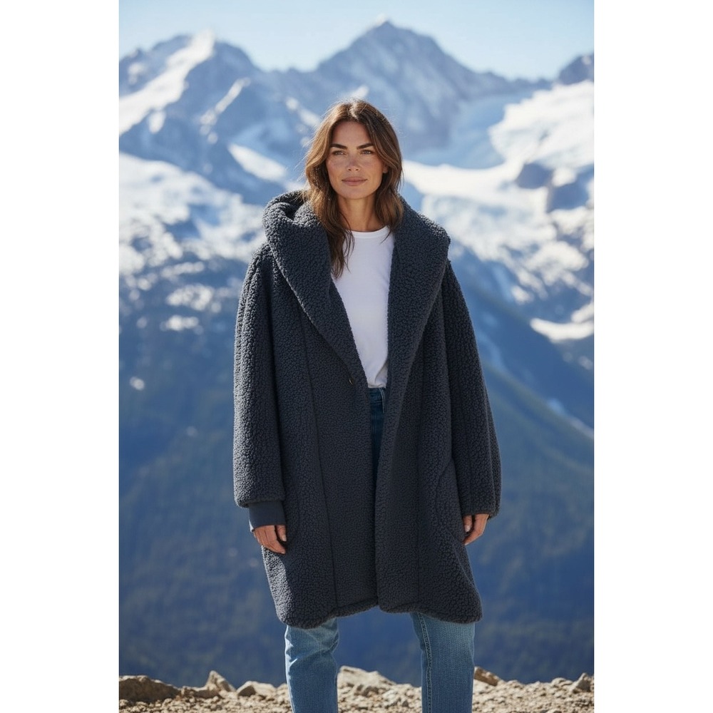Yellowstone Dutton‎ Ranch G.I.L.I. Petite XL/1X Hooded Sherpa Coat Jacket